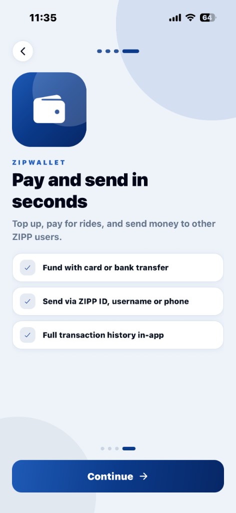 Pay and send in seconds